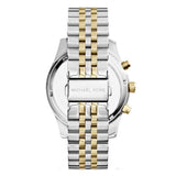 Michael Kors Lexington Silver Dial Two Tone Steel Strap Watch for Women - MK5955