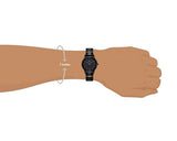 Daniel Wellington Iconic Link Ceramic Black Dial Black Steel Strap Watch For Women - DW00100414