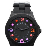 Marc Jacobs Pelly Black Dial Black Silicone Strap Watch for Women - MBM2543