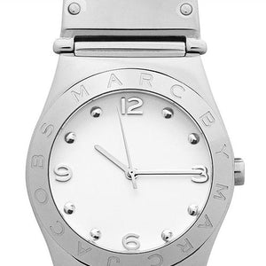 Marc Jacobs White Dial Silver Steel Strap Watch for Women - MBM3030
