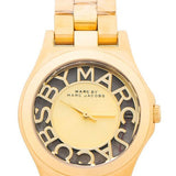 Marc Jacobs Henry Gold Dial Gold Steel Strap Watch for Women - MBM3292