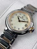 Maurice Lacroix Fiaba Date Diamonds White Mother of Pearl Dial Two Tone Steel Strap Watch for Women - FA1007-PVP23-170-1