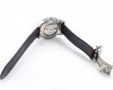 Maurice Lacroix Pontos Date Automatic Black Dial Black Leather Strap Watch For Men - PT6148-SS001-330