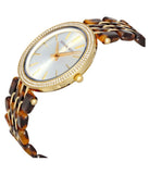 Michael Kors Darci Gold Dial Brown Two Tone Steel Strap Watch for Women - MK4326