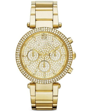Michael Kors Parker Gold Dial Gold Steel Strap Watch for Women - MK5856