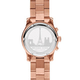 Michael Kors Paris Limited Edition Rose Gold Dial Steel Strap Watch for Women - MK5716