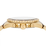 Michael Kors Everest Chronograph Brown Dial Two Tone Steel Strap Watch For Women - MK6973