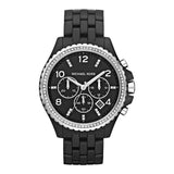 Michael Kors Runway Black Dial Black Steel Strap Watch for Women - MK5190