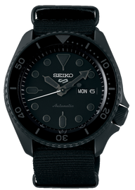 Seiko 5 Sports Automatic Black Dial Black NATO Strap Watch For Men - SRPD79K1