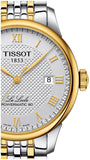 Tissot T Classic Le Locle Powermatic 80 Silver Dial Two Tone Steel Strap Watch For Men - T0064072203301