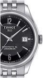 Tissot Ballade Powermatic 80 Cosc Black Dial Silver Steel Strap Watch For Men - T108.408.11.057.00