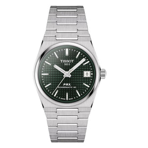 Tissot PRX Powermatic 80 Green Dial Silver Steel Strap Watch for Men - T137.207.11.091.00