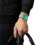 Tissot PRX Powermatic 80 Automatic Mint Green Dial Silver Steel Strap Watch for Men - T137.407.11.091.01