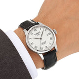 Tissot T Classic Le Locle Automatic Silver Dial Black Leather Strap Watch For Men - T41.1.423.33