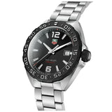 Tag Heuer Formula 1 Quartz Black Dial Silver Steel Strap Watch for Men - WAZ1110.BA0875