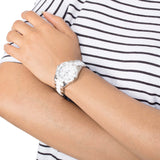 Tag Heuer Aquaracer Diamonds White Dial Two Tone Steel Strap Watch for Women - WAY131H.BA0914