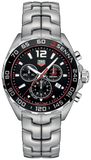 Tag Heuer Senna Chronograph Special Edition Black Dial Silver Steel Strap Watch for Men - CAZ1015.BA0883