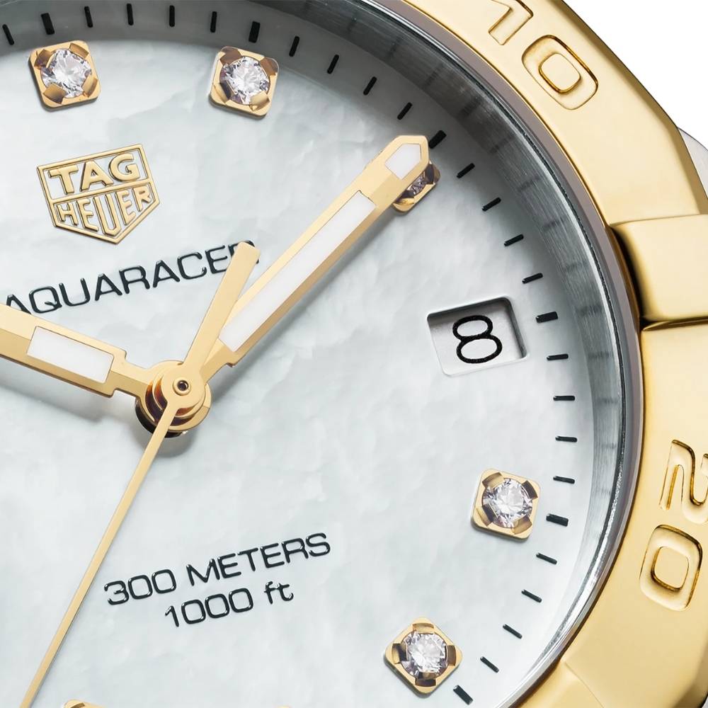 Tag Heuer Aquaracer White Mother of Pearl Dial Watch for Women - WBD1322.BB0320