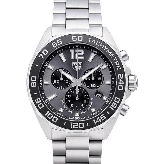 Tag Heuer Formula 1 Anthracite Dial Silver Steel Strap Watch for Men - CAZ1011.BA0842