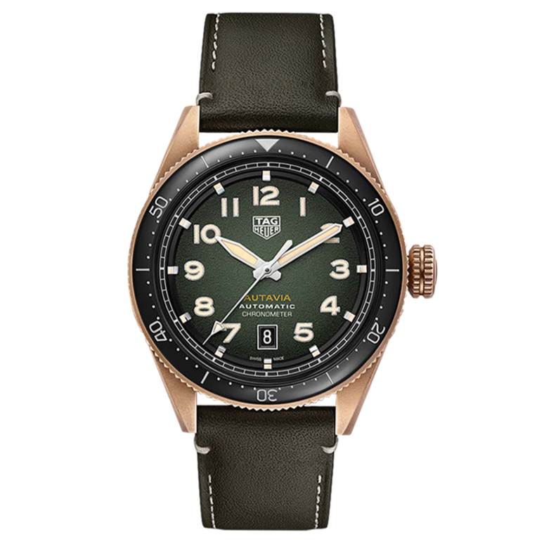 Tag Heuer Autavia Olive Green Dial Watch for Men - WBE5190.FC8268