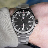 Tag Heuer Formula 1 Quartz Black Dial Silver Steel Strap Watch for Men - WAZ1110.BA0875
