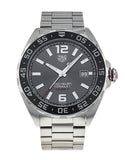 Tag Heuer Formula 1 Calibre 5 Chronograph Anthracite Dial Silver Steel Strap Watch for Men - WAZ2011.BA0842