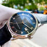 Tissot Luxury Powermatic 80 Black Dial Black Leather Strap Watch For Men - T086.407.16.057.00