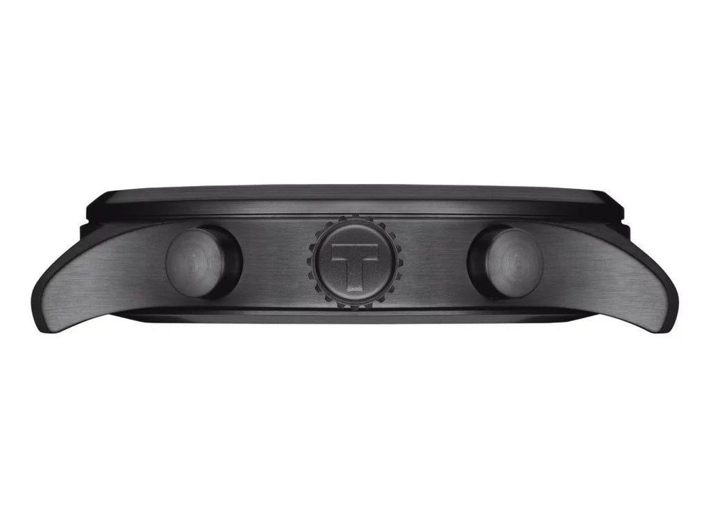 Tissot Chrono XL Vintage Black Dial Black Leather Strap Watch For Men - T116.617.36.052.00