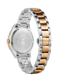 Versace Hellenyium Quartz Brown Dial Two Tone Steel Strap Watch For Men - V11040015 
