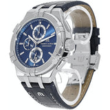Maurice Lacroix Aikon Chronograph Blue Dial Blue Leather Strap Watch for Men - AI1018-SS001-430-1