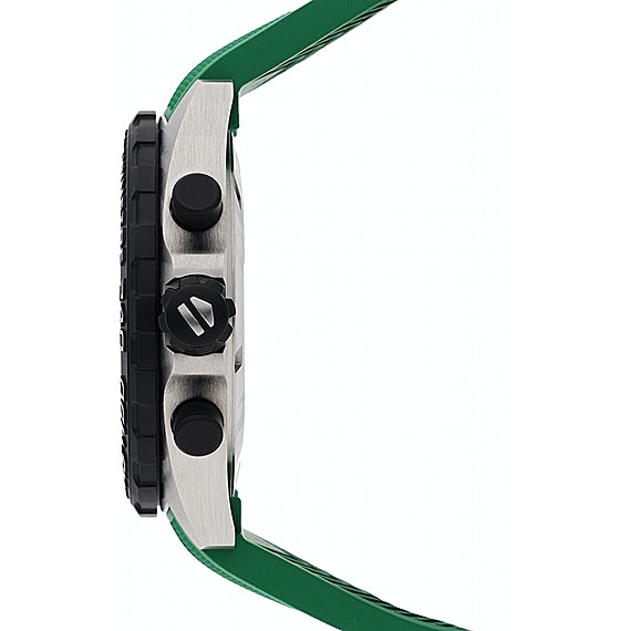 Tag Heuer Formula 1 Chronograph Green Dial Green Rubber Strap Watch for Men - CAZ101AP.FT8056