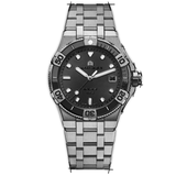 Maurice Lacroix Aikon Venturer Automatic Black Dial Silver Steel Strap Watch For Men - AI6057-SSL22-330-1