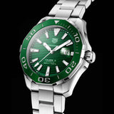 Tag Heuer Aquaracer Green Dial Watch for Men - WAY201S.BA0927
