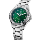 Tag Heuer Aquaracer Diamonds Emerald Green Dial Watch for Women - WBD1316.BA0740