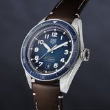 Tag Heuer Autavia Calibre 5 Automatic Blue Dial Brown Leather Strap Watch for Men - WBE5116.FC8266