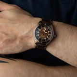 Tag Heuer Autavia 42mm Brown Dial Brown Leather Strap Watch for Men - WBE5191.FC8276