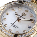 Tag Heuer Aquaracer Diamonds Mother of Pearl Dial Two Tone Steel Strap Watch for Women - WBD1323.BB0320