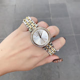 Michael Kors Darci Silver Dial Two Tone Steel Strap Watch for Women - MK3405