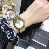 Marc Jacobs Amy Dexter Gold Dial Gold Steel Strap Watch for Women - MBM3215