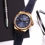 Maurice Lacroix Aikon Limited Edition Blue Dial Blue Leather Strap Watch For Men - AI6008-BRZ01-420-1