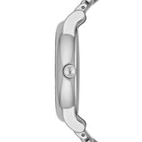 Emporio Armani Quartz White Dial Silver Steel Strap Watch For Men - AR90000