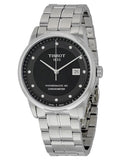 Tissot T Classic Luxury Powermatic 80 Black Dial Silver Steel Strap Watch For Men - T086.408.11.056.00