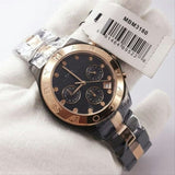 Marc Jacobs Blade Chronograph Grey Dial Two Tone Steel Strap Watch for Women - MBM8583