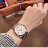 Michael Kors Lexington Chronograph Silver Dial Two Tone Steel Strap Watch for Women - MK5735