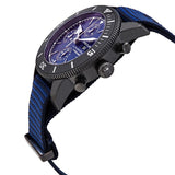 Breitling Superocean Heritage Chronograph 44 Outerknown Blue Dial Blue NATO Strap Watch for Men - M133132A1C1W1
