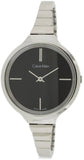 Calvin Klein Lively Black Dial Silver Steel Strap Watch for Women - K4U23121