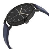 Calvin Klein Even Blue Dial Blue Leather Strap Watch for Men - K7B214VN