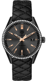 Tag Heuer Carrera Diamonds Anthracite Black Dial Black Leather Strap Watch for Women - WAR1115.FC6392