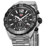 Tag Heuer Formula 1 Chronograph Black Dial Silver Steel Strap Watch for Men - CAZ1010.BA0842