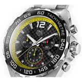Tag Heuer Formula 1 Chronograph Black Dial Silver Steel Strap Watch for Men- CAZ101AC.BA0842